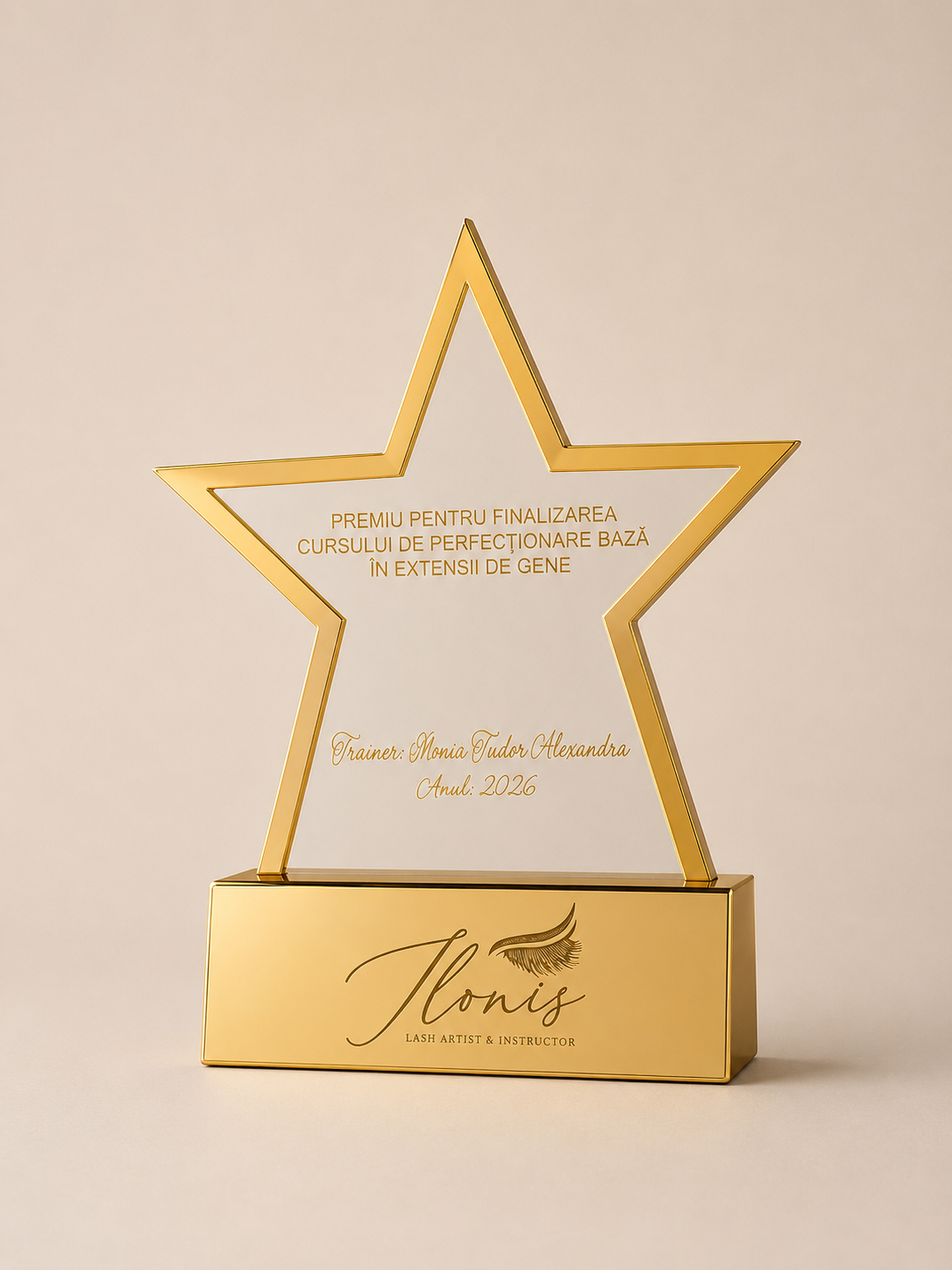 Trofeu Star Gold și Transparent